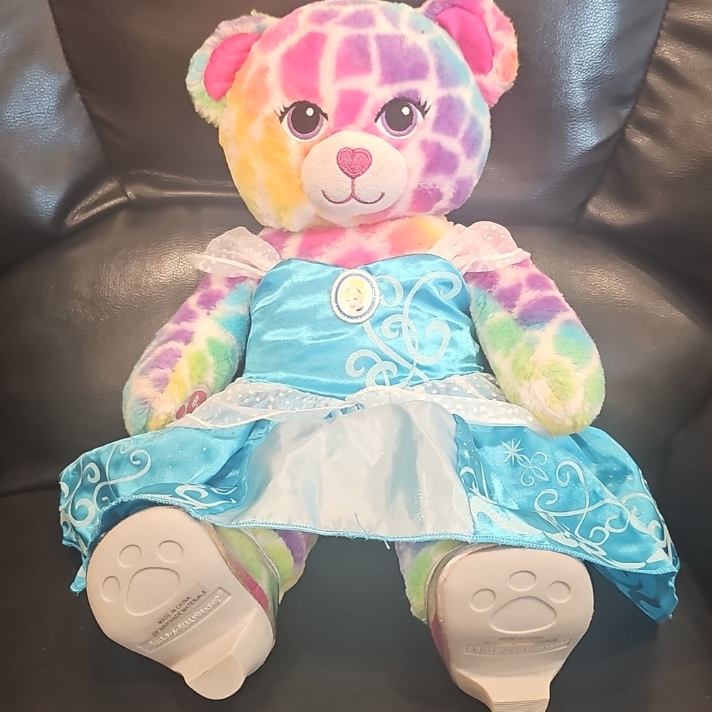 N Cinderella Costume With Clear ShoesFor A Build A Bear. Teddy Bear Not Included - Picture 2 of 8